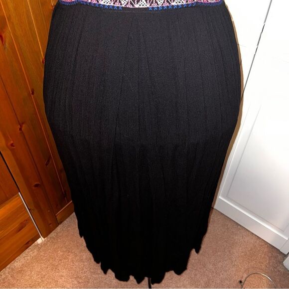 DESIGN LAB Black Embroidered Boho Maxi Dress, Size M - Picture 6 of 6